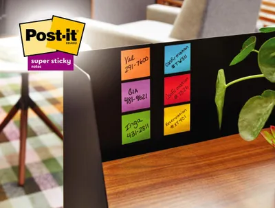 Produktbild von Post-it-MemoBlok 3M Post-It 654 Super Sticky 76x76mm Pink | Box ein 6 -Stück x 90 Blatt