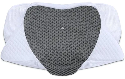 Zdjęcie produktu dla Poszewka na poduszkę 60 x 35,5 x 10/13 cm, kolor: grafitowy, materiał: bawełna. Ergonomiczna poduszka pod głowę, możliwość prania