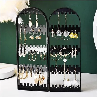 Produktbild von Schmuckständer Schwarz – Schmuckaufbewahrung – Halskettenständer – Schmuckorganizer – Kapazität: 184 – Für Halsketten/Armbänder – Schmuckhalter