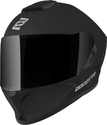 Produktbild von Bogotto Phantom Fiberglass Helm, schwarz matt, XL