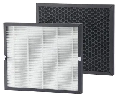 Produktbild von 2in1 HEPA-Filter und Aktivkohlefilter Ersatzfilter für Greenmigo 55L WiFi (ALPHA-AF55 WiFi) Luftentfeuchter Raumentfeuchter,Weiß/Schwarz