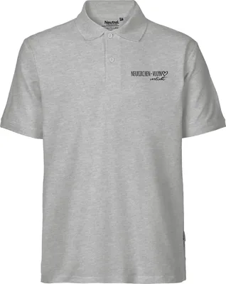 Produktbild von Huuraa Herren Polo Shirt Neukirchen-Vluyn verliebt XL Sport Grey Bio Baumwolle Fairtrade Poloshirt Geschenkidee