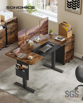 Produktbild von SONGMICS Höhenverstellbarer Schreibtisch elektrisch 140cm mit 4 Höhen
