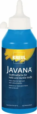 Produktbild von KREUL Javana Stoffmalfarbe für helle und dunkle Stoffe Blau 250 ml