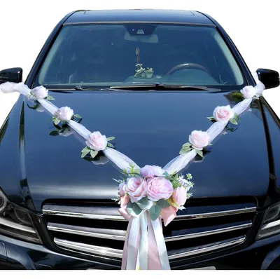 Immagine prodotto di Decorazioni fai-da-te per matrimonio, ghirlanda di fiori di seta rosa, set da 7 pezzi