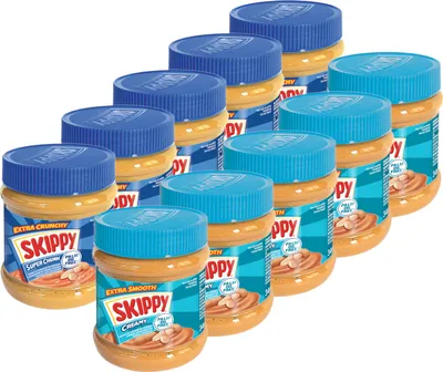 Produktbild von SKIPPY Erdnussbutter Bundle 5x "Creamy" 5x "Super Chunk" 10x 340g