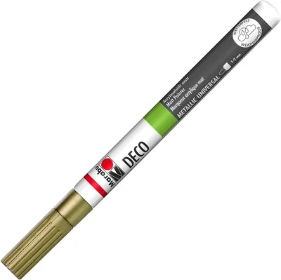 Produktbild von Marabu Acrylmarker "Deco Painter matt" Strichstärke: 1-2 mm gold