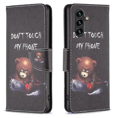 Produktbild von Für Samsung Galaxy A35 Kunst-Leder Book Handy Tasche Motiv 1 Hülle Etuis Schutz