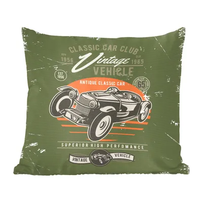 Obrázek produktu pro MuchoWow® Dekorační polštář Polštář na pohovku Dekorační polštář do obývacího pokoje 40x40 Vintage - Oldtimer - Auto