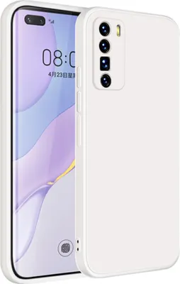 Produktbild von Huawei Nova 7 Pro Hülle, LaimTop Slim Liquid Silikon Gel Gummi Schutzhülle für Huawei Nova 7 Pro Weiß