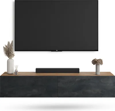 Produktbild von WEST TV Schrank 160 cm Fernsehtisch Sideboard, hängend oder stehend TV Möbel