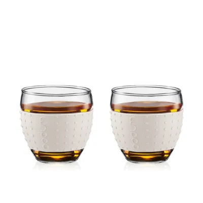 Produktbild von Bodum 2 Stück Glas mit Silikongriff, 0.1 l