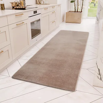 Zdjęcie produktu dla Carpetsale24 Prany Dywan Krótkow?osy Antypo?lizgowy i Mi?kki Nowoczesny Jednolity Design do Salonu i Sypialni, Rozmiar: 80x250 cm
