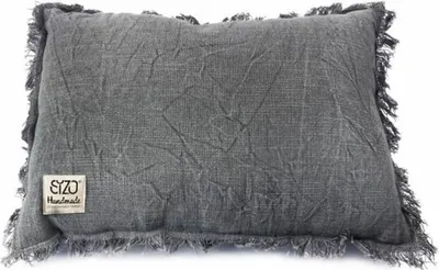 Produktbild von Sizo handgefertigtes Kissen 30 x 45 cm - Jeansgrau