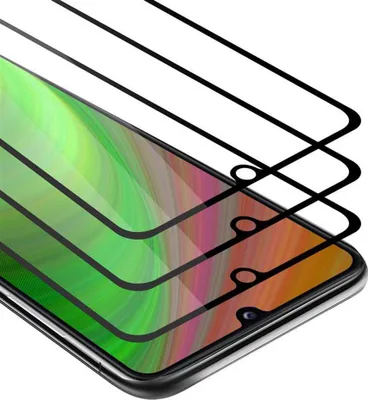 Produktbild von Cadorabo 3x Vollbild Panzer Folie für Samsung Galaxy A31 Schutzfolie in Weiß Tempered Display-Schutzglas