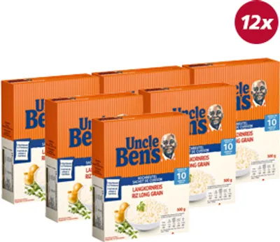 Produktbild von Uncle Ben's Spitzen-Langkorn-Reis Kochbeutel, 12 x 500 g