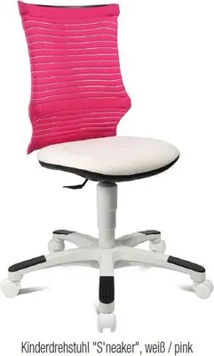 Produktbild von Topstar Kinder-Drehstuhl S'neaker, weiß/pink