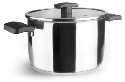 Obrázok produktu pre Lacor - 80116 - Hrniec s vekom, nerezová oceľ 18/10, tepelne izolované rukoväte, vhodný na indukčné varné dosky, 16 cm, 2,5 litra