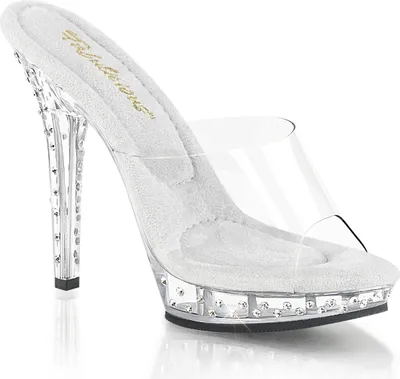 Produktbild von LIP-101SDT Damen Slipper von Fabulicious, Transparent EU 37, US 7