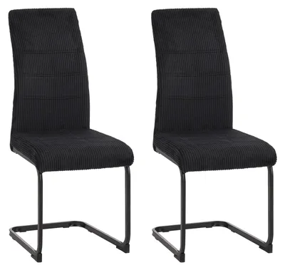 Produktbild von Schwingstuhl SallyP Cordstoff Schwarz