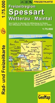 Produktbild von Freizeitregion Spessart 1 : 75 000. Rad- und Freizeitkarte