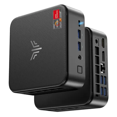 NiPoGi Pinova E3B Mini PC - AMD Ryzen 7-5825U - 32 GB DDR4 RAM - 1000 GB M.2 S-ATA - Windows 11 Pro