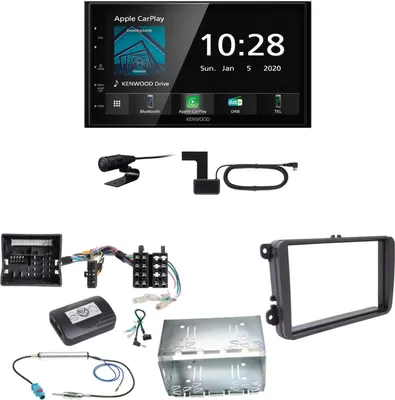 Produktbild von Kenwood DMX5020DABS Android Auto CarPlay Einbauset für Tiguan Amarok Caddy Jetta