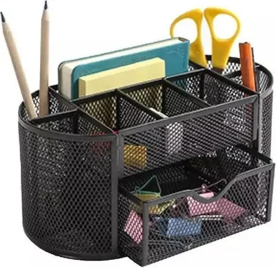 Immagine prodotto di Organizzatore da tavolo con cassetto nero