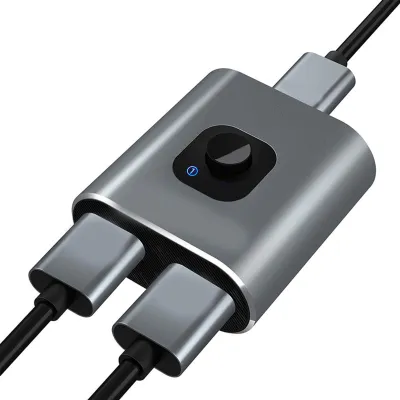 Obrázok produktu pre Prepínač HD multimediálneho rozhrania 2 vstupy, 1 výstup, podpora 4K 60Hz, 3D, obojstranný rozdeľovač
