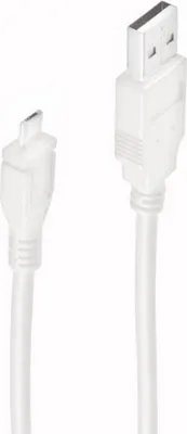 Obrázok produktu pre shiverpeaks BS77181-W, 1 m, USB A, Micro-USB B, USB 2.0, 0,48 Gbit/s, Biela