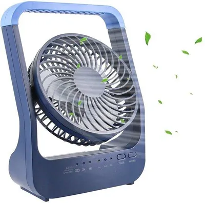 Immagine prodotto di Ventilatore da tavolo portatile USB con batteria a lunga durata e tre velocità