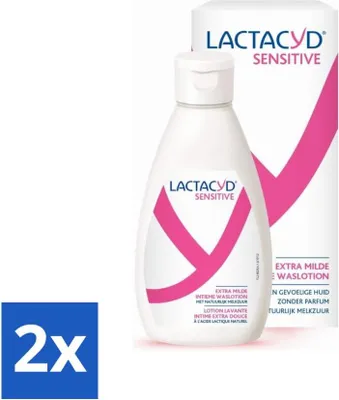 Produktbild von Lactacyd Sensitive – Intimwaschlotion – Extra Sensitiv – Mit natürlicher Milchsäure – 300 ml - Vorteilspack - 2 Stücke