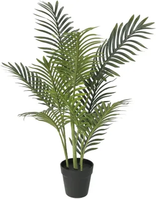 Obrázek produktu pro Umělá palma - Rostlina do interiéru - Dekorace - Realistický vzhled - 80 cm - Zelená