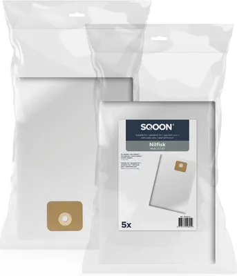 Produktbild von SQOON Staubsaugerbeutel passend für Nilfisk Multi 20 / 30 – 5 Stück – Synthetisch