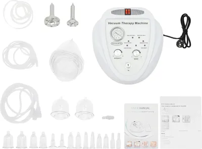 Obrázok produktu pre Vákuový masážny prístroj, elektrické masážne súpravy, dotykové ovládanie, funkcia tvarovania tela, BIELA