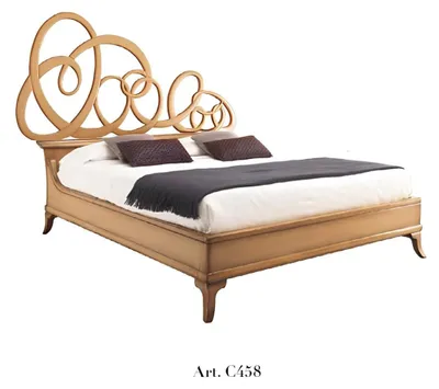 Produktbild von Klassisch Doppelbett Betten Schlafzimmer Möbel Massiv Holz Bizzotto Bett Neu