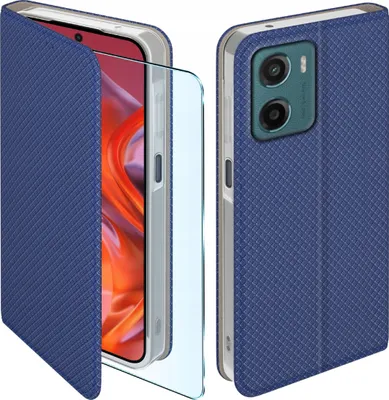 Zdjęcie produktu dla Etui z klapką do Motorola Moto G05 | E15 Zamykane Futerał + Szkło
