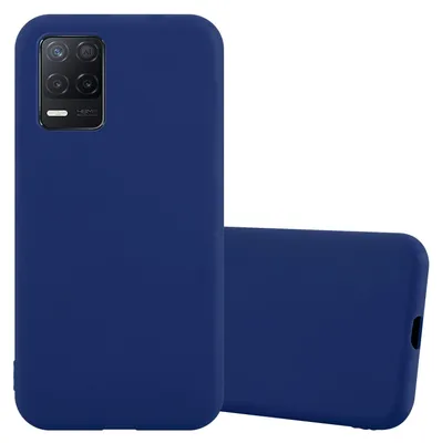 Produktbild von Cadorabo Hülle für Realme 8 5G / V13 / Q3 / Q3i / Narzo 30 5G Schutzhülle in Blau Handyhülle TPU Silikon Etui Case Cover