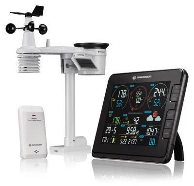 Produktbild von Explore Scientific WSX3001, Schwarz, Weiß, Anemometer (Windgeschwindigkeit), Innen-Luftdruck, Innen-Hygrometer, Innen-Thermometer,..., F, °C, LCD