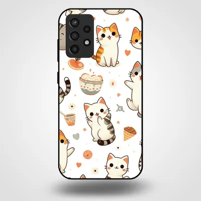 Immagine prodotto di Smartphonica Custodia per Samsung Galaxy A72 con stampa di gatti - Custodia posteriore in TPU con design di gatti