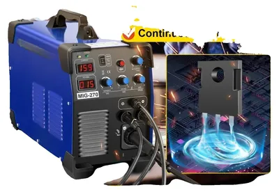 Produktbild von Schweißmaschine, 270A, 5,6 KVA, 50-270A Strombereich, 2,2-12 m/min Drahtgeschwindigkeit, Schutzgrad IP21S