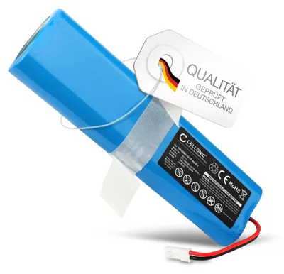 Produktbild von CELLONIC 1x Akku für Staubsauger Kompatibel mit ZACO V3, V40, Kompatibel mit ILIFE V5s Pro, Kompatibel mit ZACO SUN-INTE-202 - (2600mAh, 14.4V)