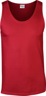 Image de Gildan - Haut sans manches "Softstyle" pour homme/femme unie PC7187 (XXL) (Rouge)