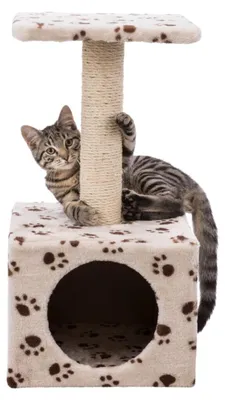 Produktbild von TRIXIE Kratzbaum Zamora - beige mit Pfoten - 60 cm