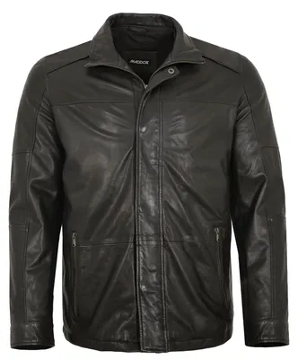Produktbild von MADDOX - Herren Lederjacke Longjacke Parka Lammnappa schwarz : 48