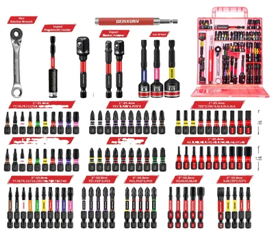 Obrázek produktu pro Sada bitů pro rázové utahováky, 99 dílů, přenosná taška, 99PCD