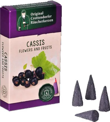 Produktbild von Crottendorfer Räucherkerzen - Flowers and Fruits - Cassis von Crottendorfer
