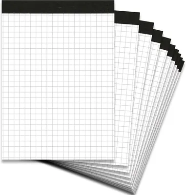 Produktbild von Notizblock ohne Deckblatt A6 kariert, 50 Blatt, 70 g/m², 10 Stück