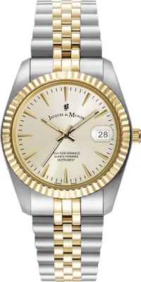 Image de Jacques du Manoir Montre dateur Inspiration classic Silver+Gold