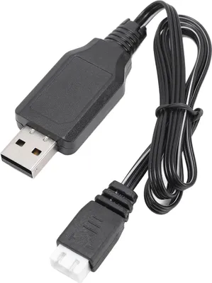 Image de Câble de recharge USB avec connecteur XH à 3 broches pour les batteries Li-ion 7,4 V des séries 18301, 18302, 18303 et 18304 (échelle 1:18)
